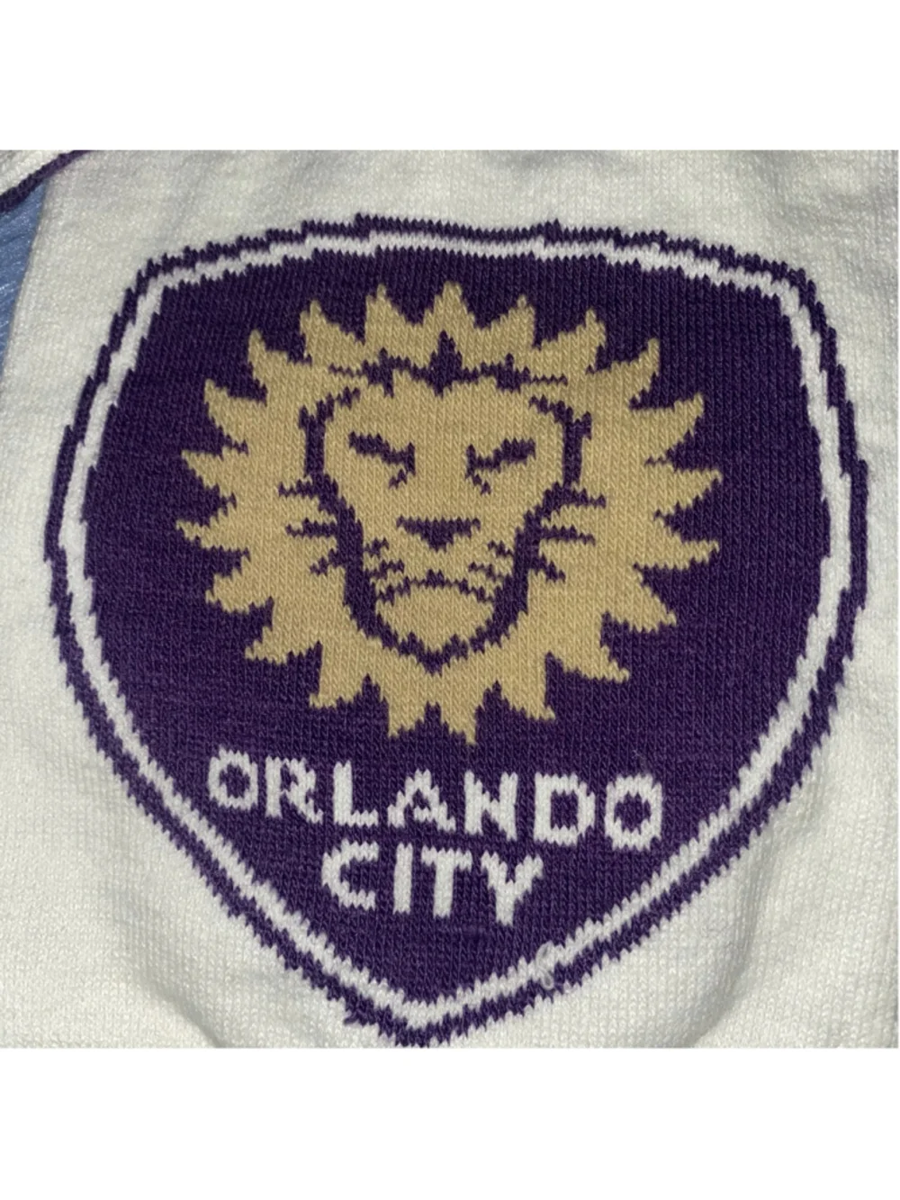 Orlando City Soccer Scarf One Size White and Purple